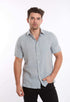 Textured Linen Short Sleeves Shirt with Pocket