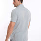 Textured Linen Short Sleeves Shirt with Pocket