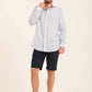 Dual-Tone Striped Long Sleeves Shirt