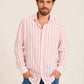 Dual-Tone Striped Long Sleeves Shirt