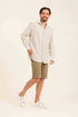 Dual-Tone Striped Long Sleeves Shirt