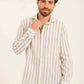 Dual-Tone Striped Long Sleeves Shirt