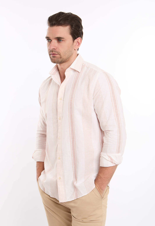 Multiple Stripes with Buttons Down Casual Shirt