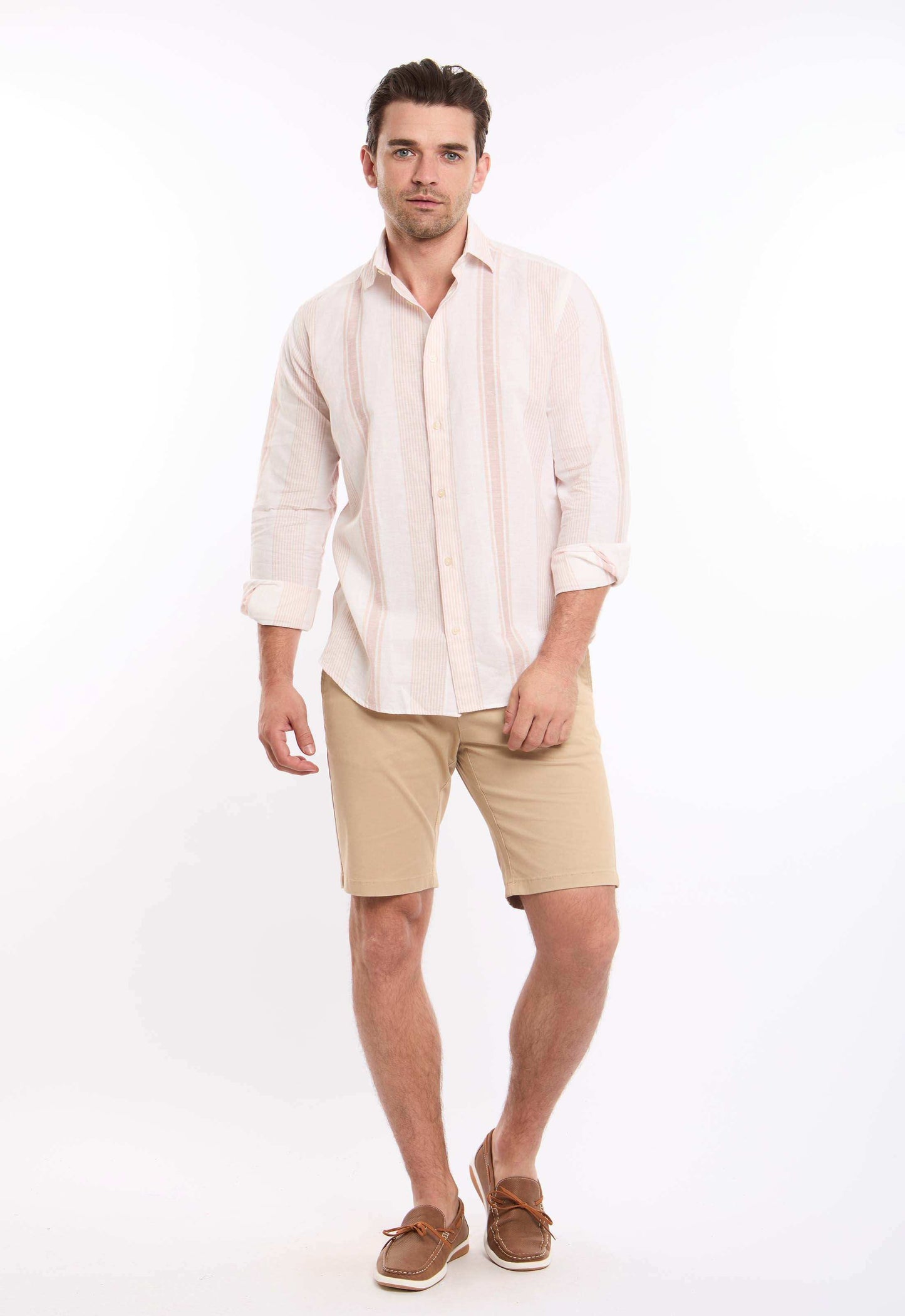Multiple Stripes with Buttons Down Casual Shirt