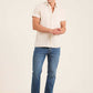 Short Sleeves Buttoned Striped Shirt