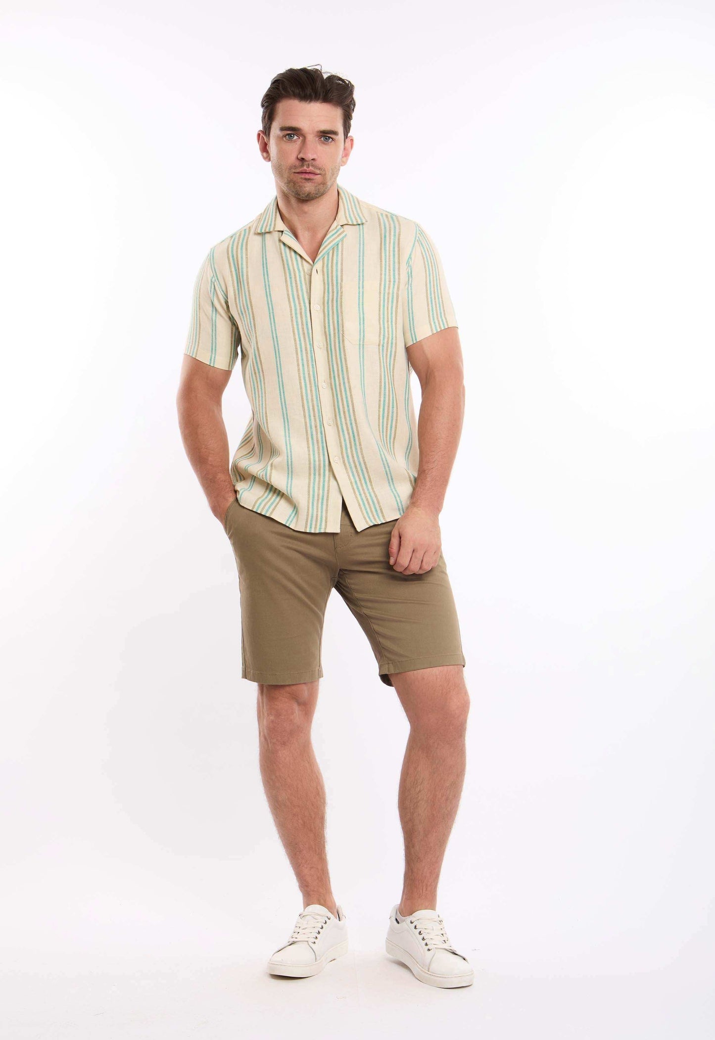 Textured Stripes Casual Summer Shirt