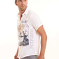 Printed Regular Fit Shirt with Classic Collar