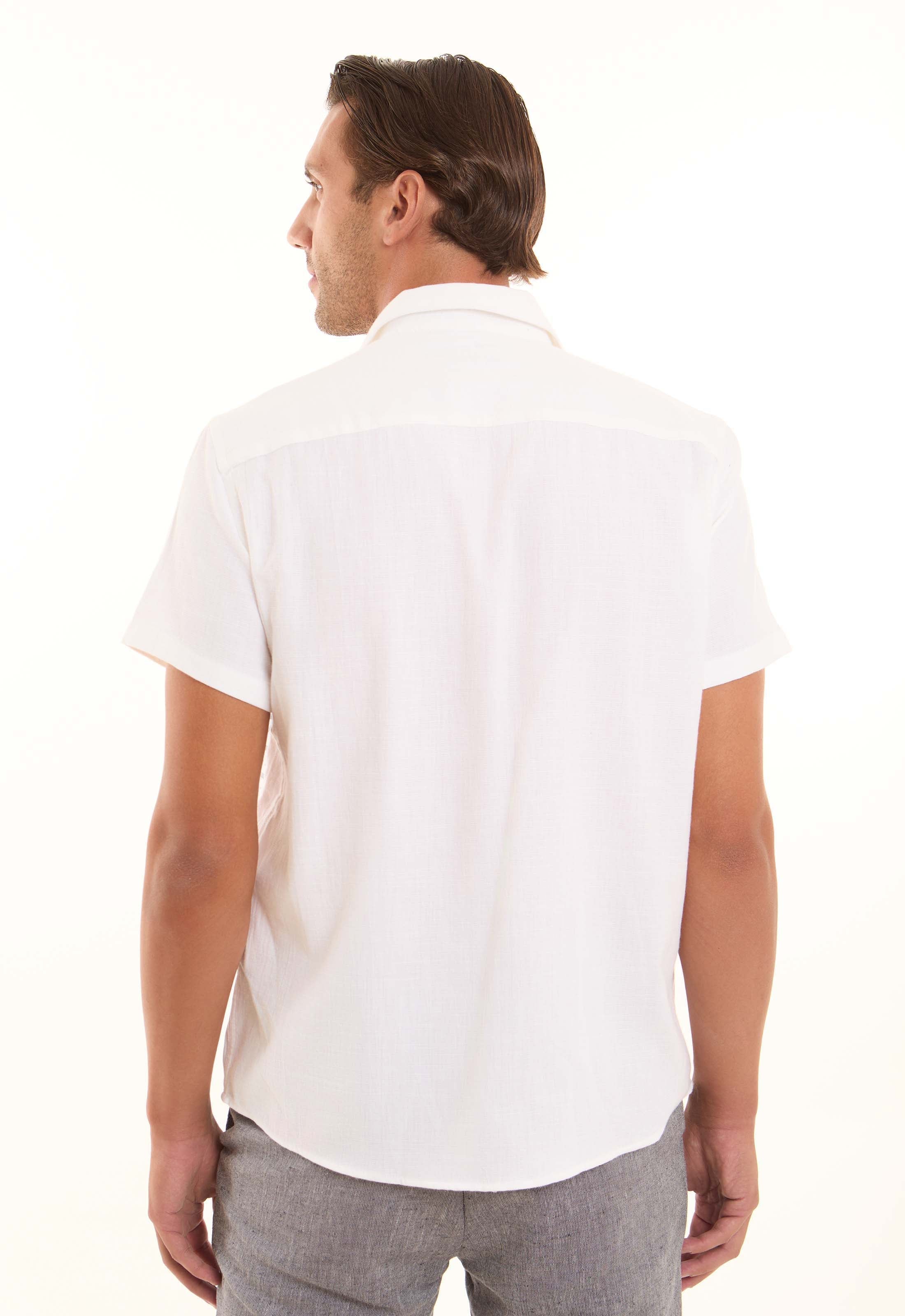 Printed Regular Fit Shirt with Classic Collar