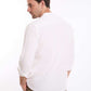 Half Buttons Mandarin Collar Cotton Shirt