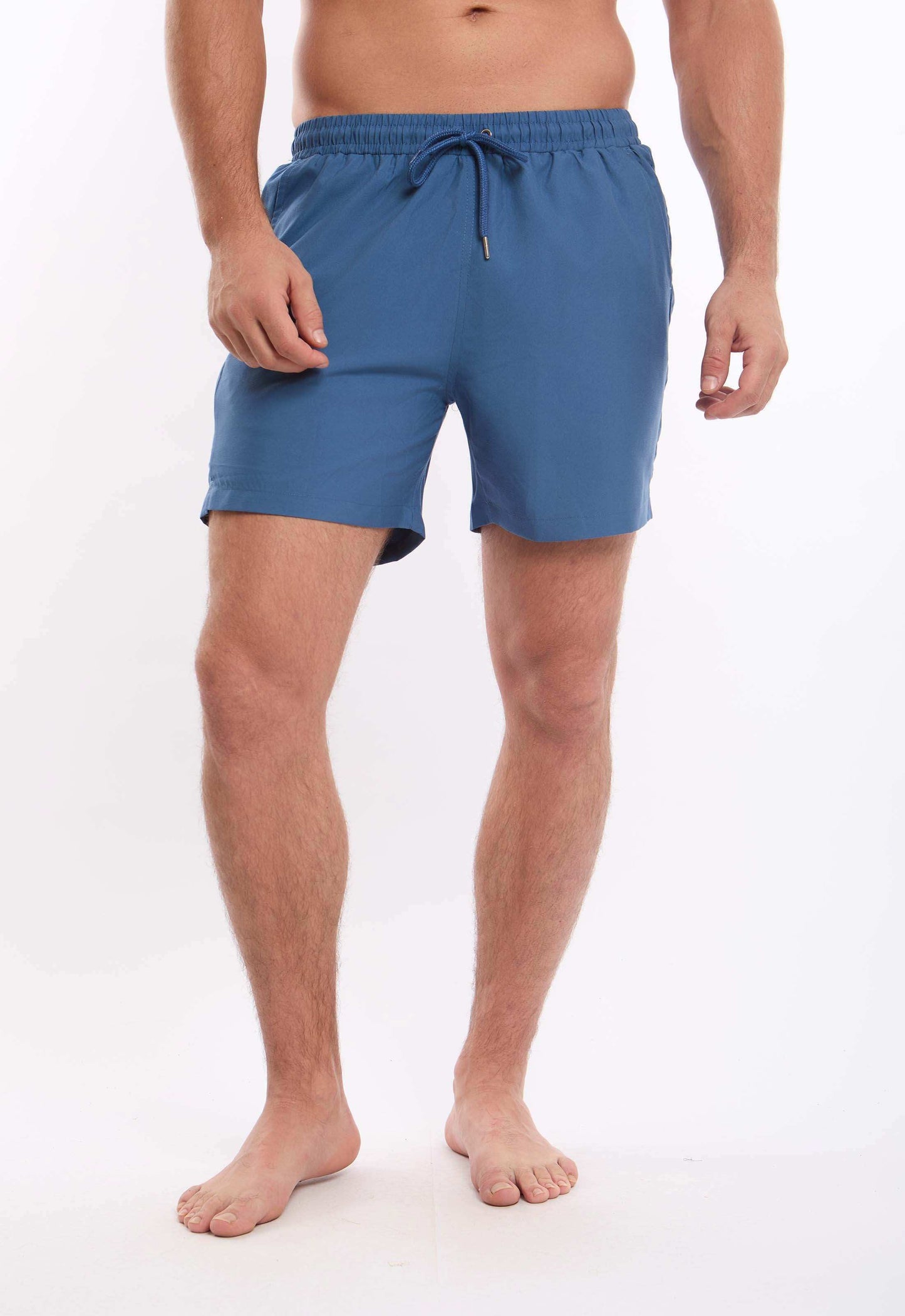 Elastic Waist with Drawstring Swim Shorts