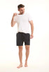 Elastic Waist with Drawstring Swim Shorts