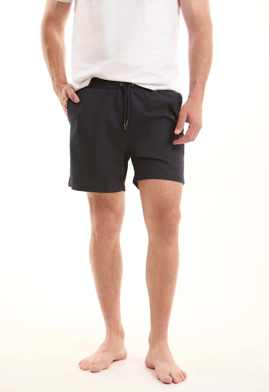 Elastic Waist with Drawstring Swim Shorts