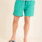 Elastic Waist with Drawstring Swim Shorts