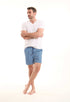 Floral Slip On Cotton Swim Shorts