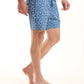 Floral Slip On Cotton Swim Shorts