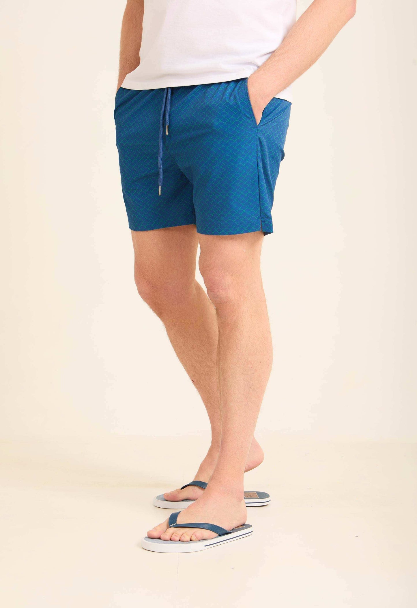 Patterned Regular Fit Swim Shorts
