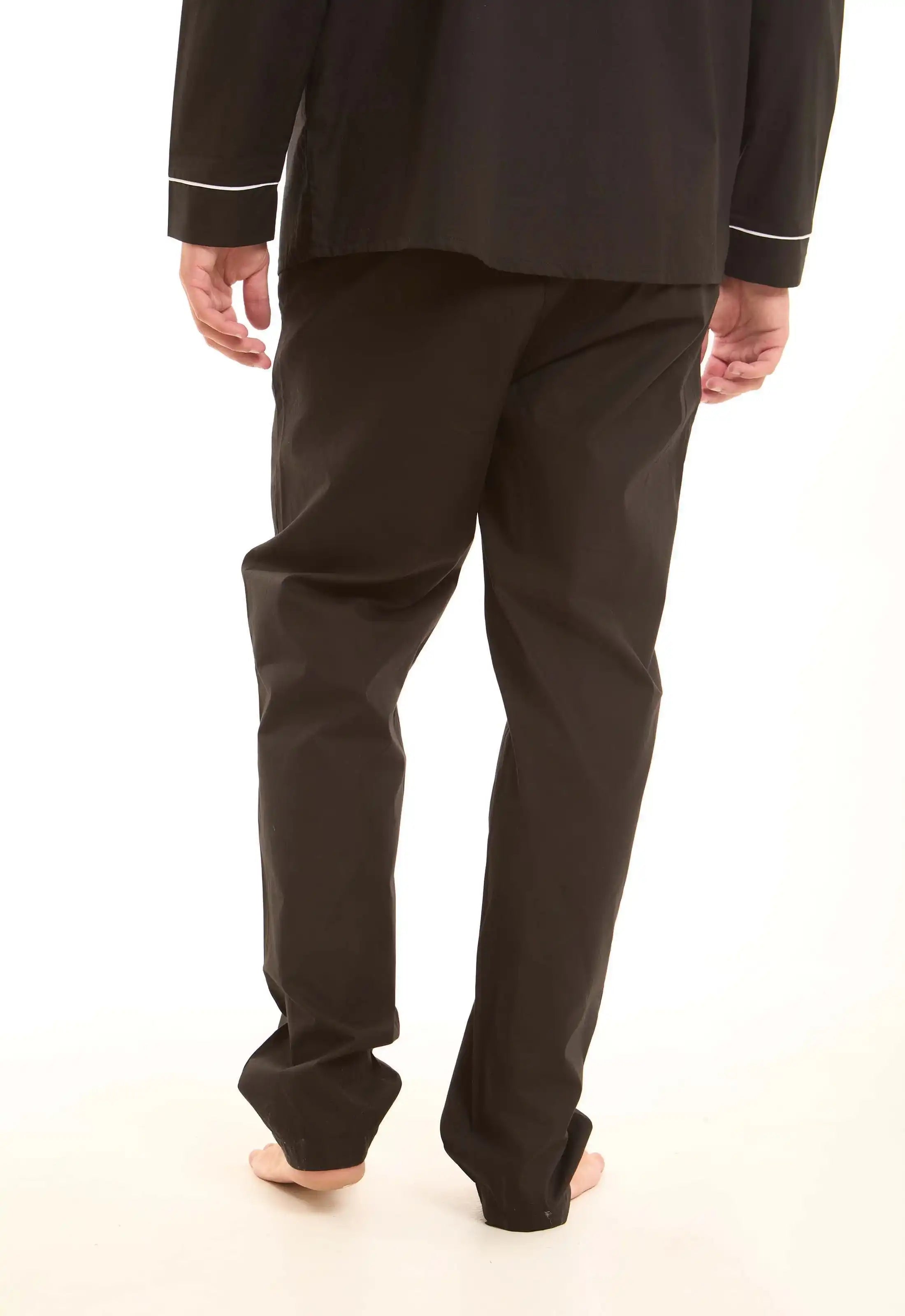 Solid Classic Pajama Set with Pockets