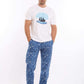 Printed Tee & Patterned Pants Pajama Set