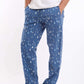 Printed Tee & Patterned Pants Pajama Set