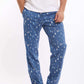 Printed Tee & Patterned Pants Pajama Set