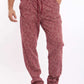 Short Sleeves Tee & Patterned Pants Pajama Set