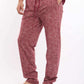 Short Sleeves Tee & Patterned Pants Pajama Set