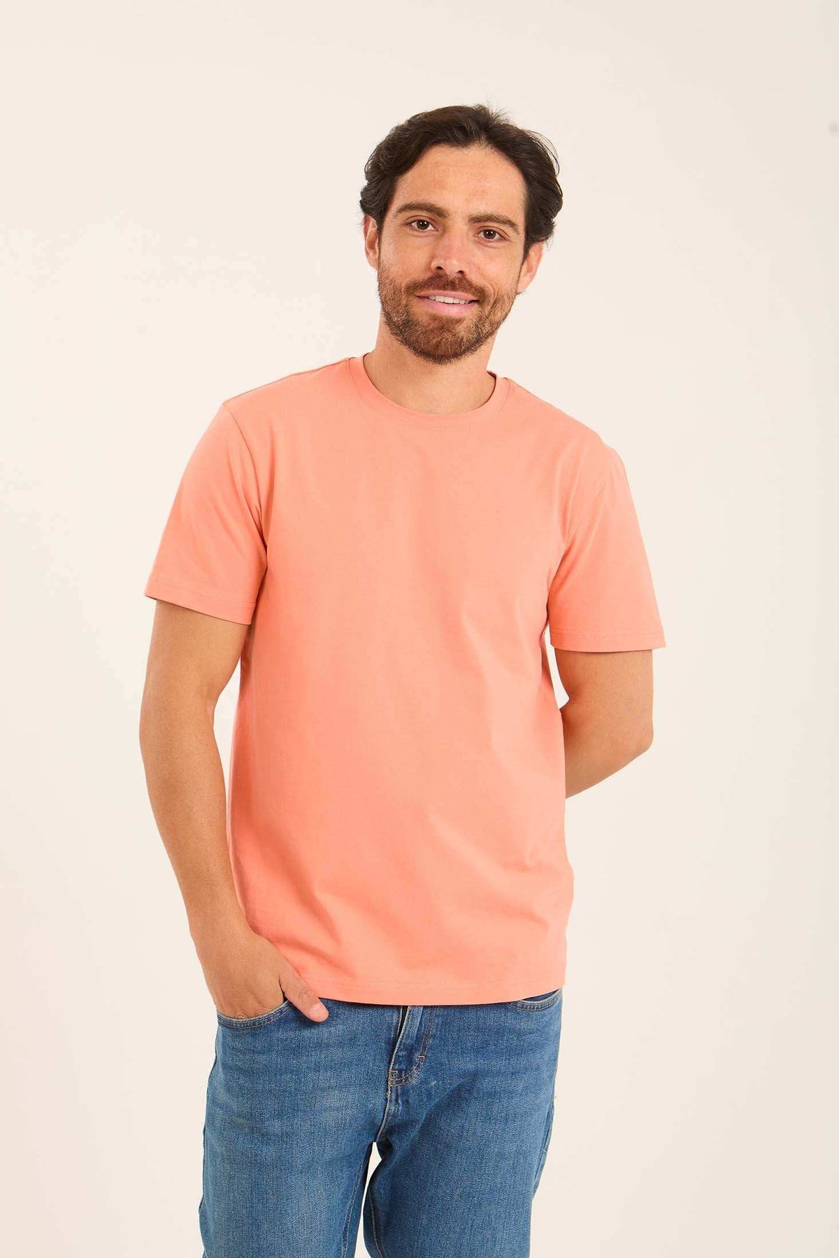 Round Neck Regular Fit Cotton Tee