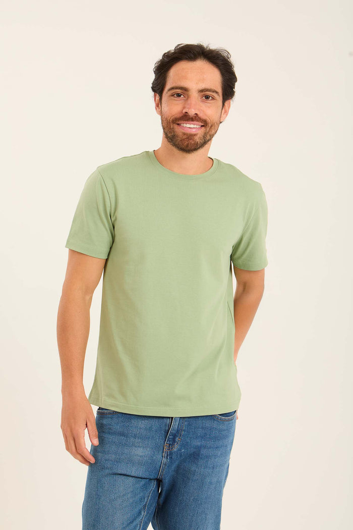 Round Neck Regular Fit Cotton Tee