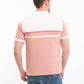 Dual-Tone Short Sleeves Pique Polo Shirt