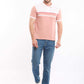 Dual-Tone Short Sleeves Pique Polo Shirt