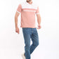 Dual-Tone Short Sleeves Pique Polo Shirt