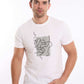 Crew Neck Tee with Front Graphic Print