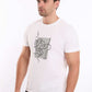 Crew Neck Tee with Front Graphic Print