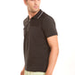Lined Turn Down Collar Zipped Polo Shirt