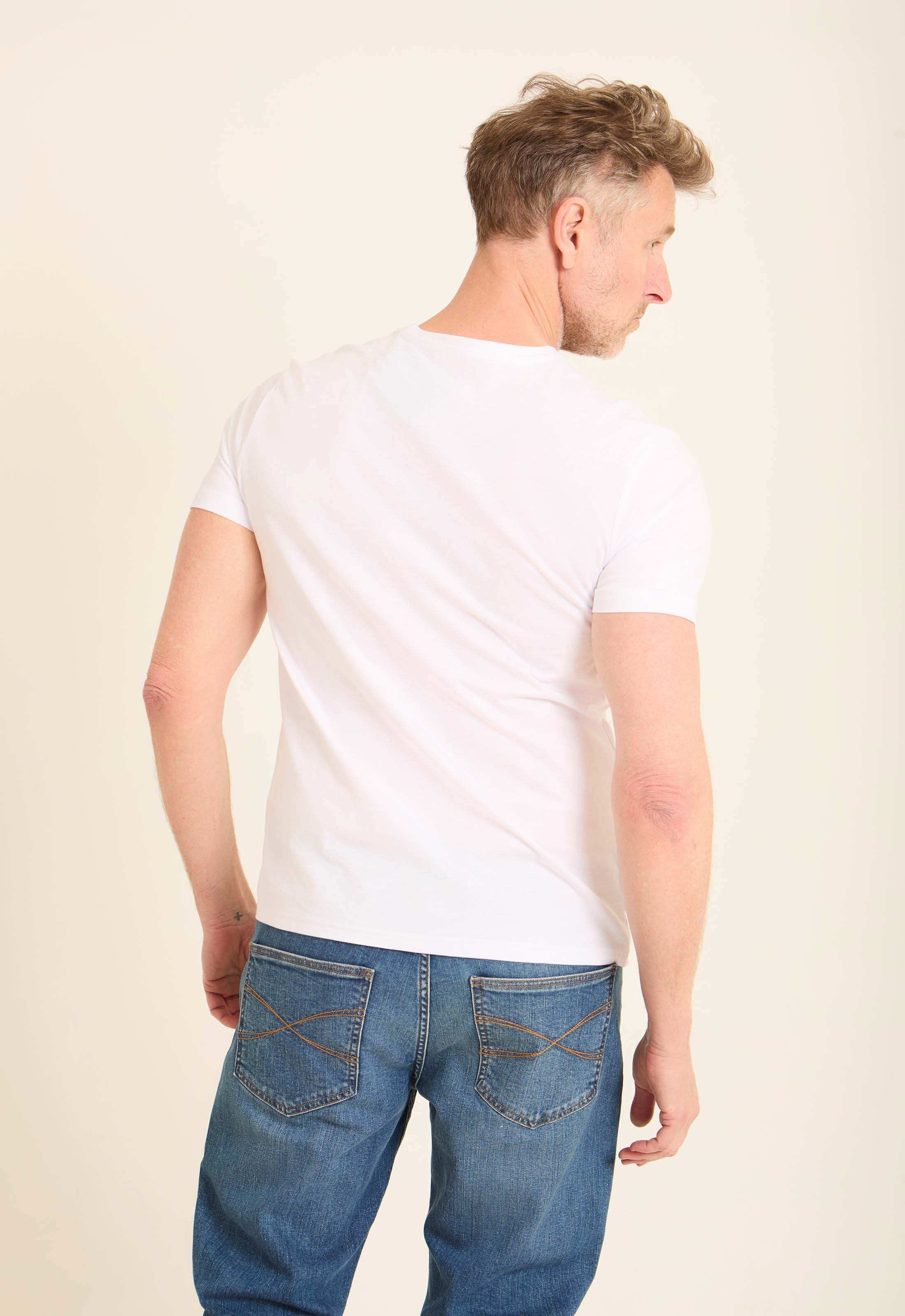 تيشيرت مطبوع بأكمام قصيرة سهل الارتداء