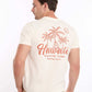 Round Neck Printed "Hawaii" Regular Fit Tee