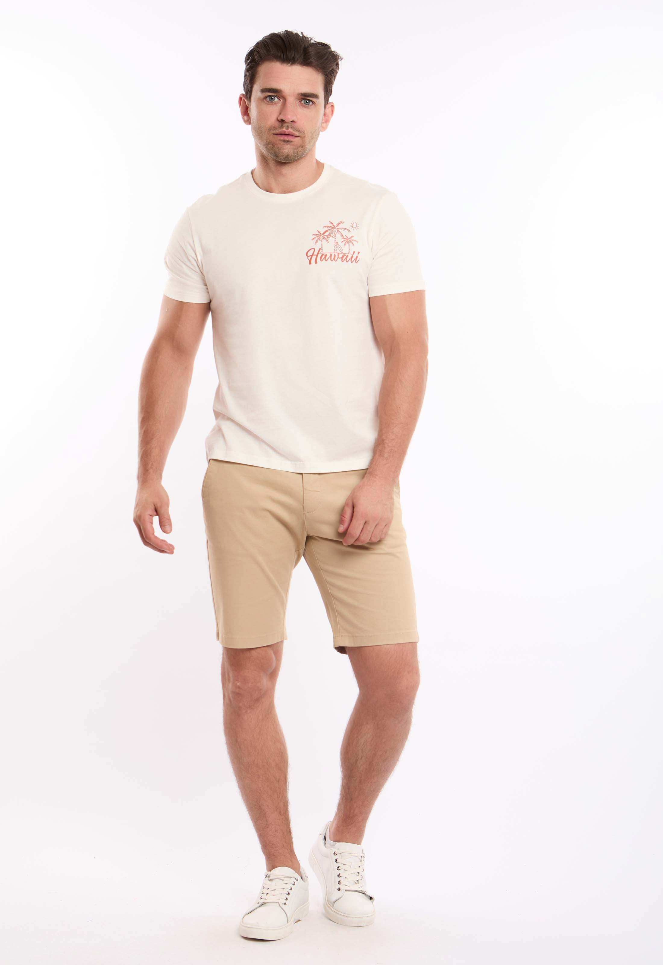 Round Neck Printed "Hawaii" Regular Fit Tee