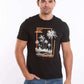 Printed "Beach Vibe" Short Sleeves Casual Tee