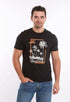 Printed "Beach Vibe" Short Sleeves Casual Tee