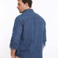 Dark Linen Shirt with Front Pockets