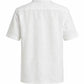 White short-sleeve shirt on a white background