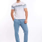 Relaxed Cotton Pants with Elastic Hems