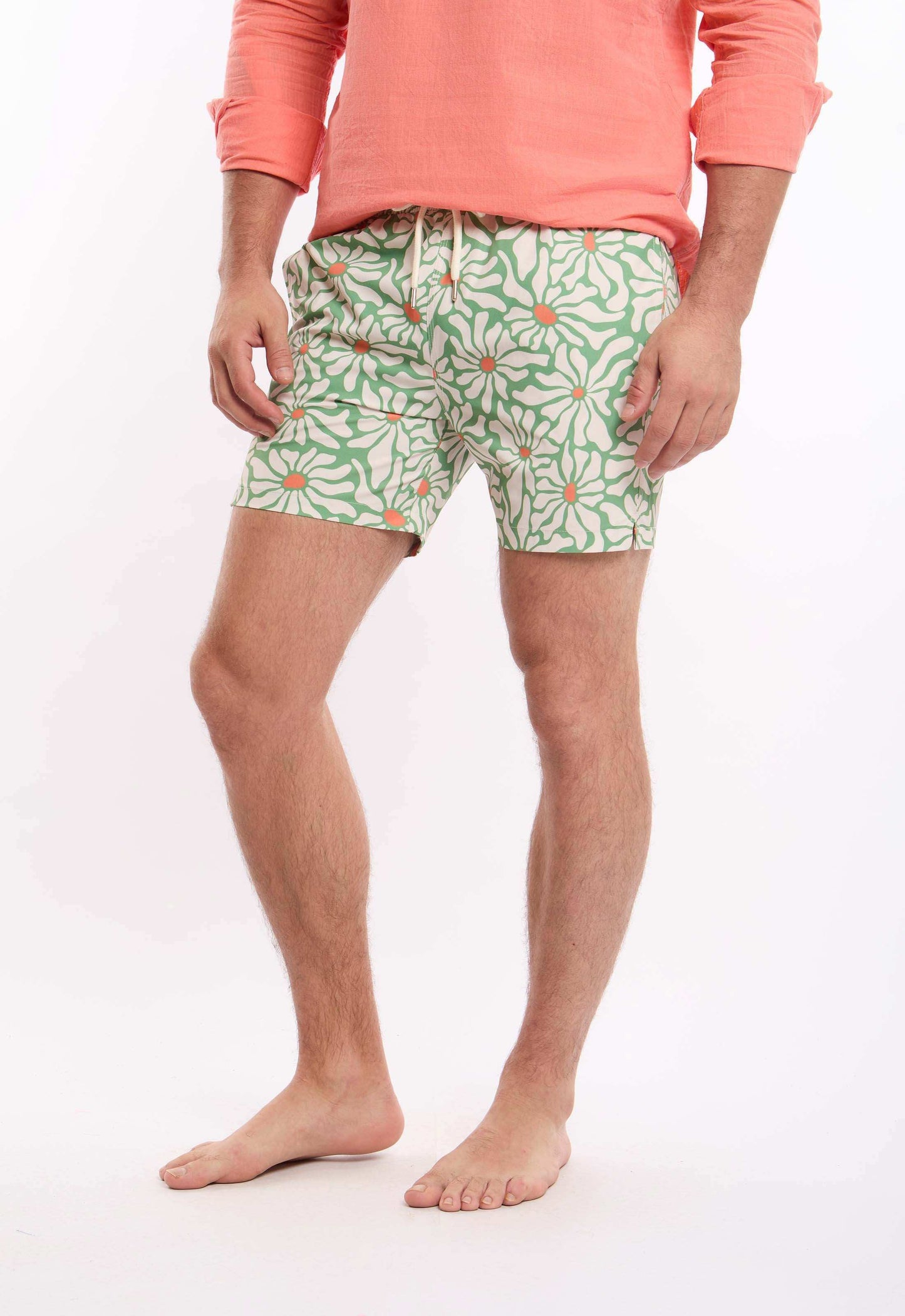 Comfy Slip On Floral Swim Shorts