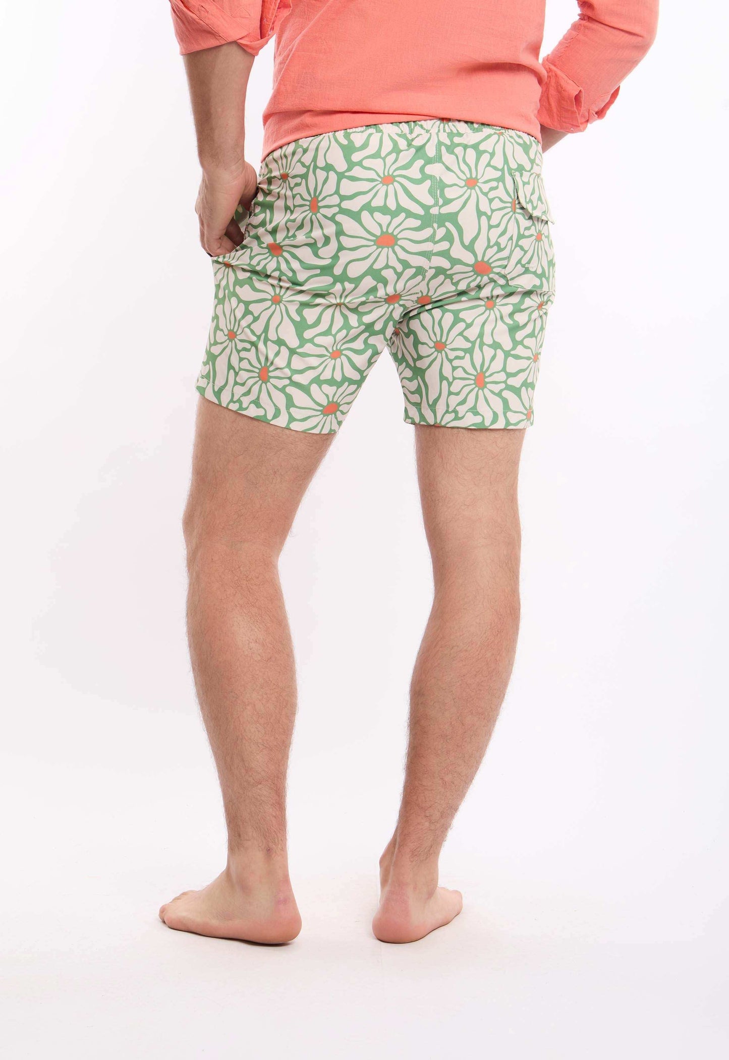 Comfy Slip On Floral Swim Shorts
