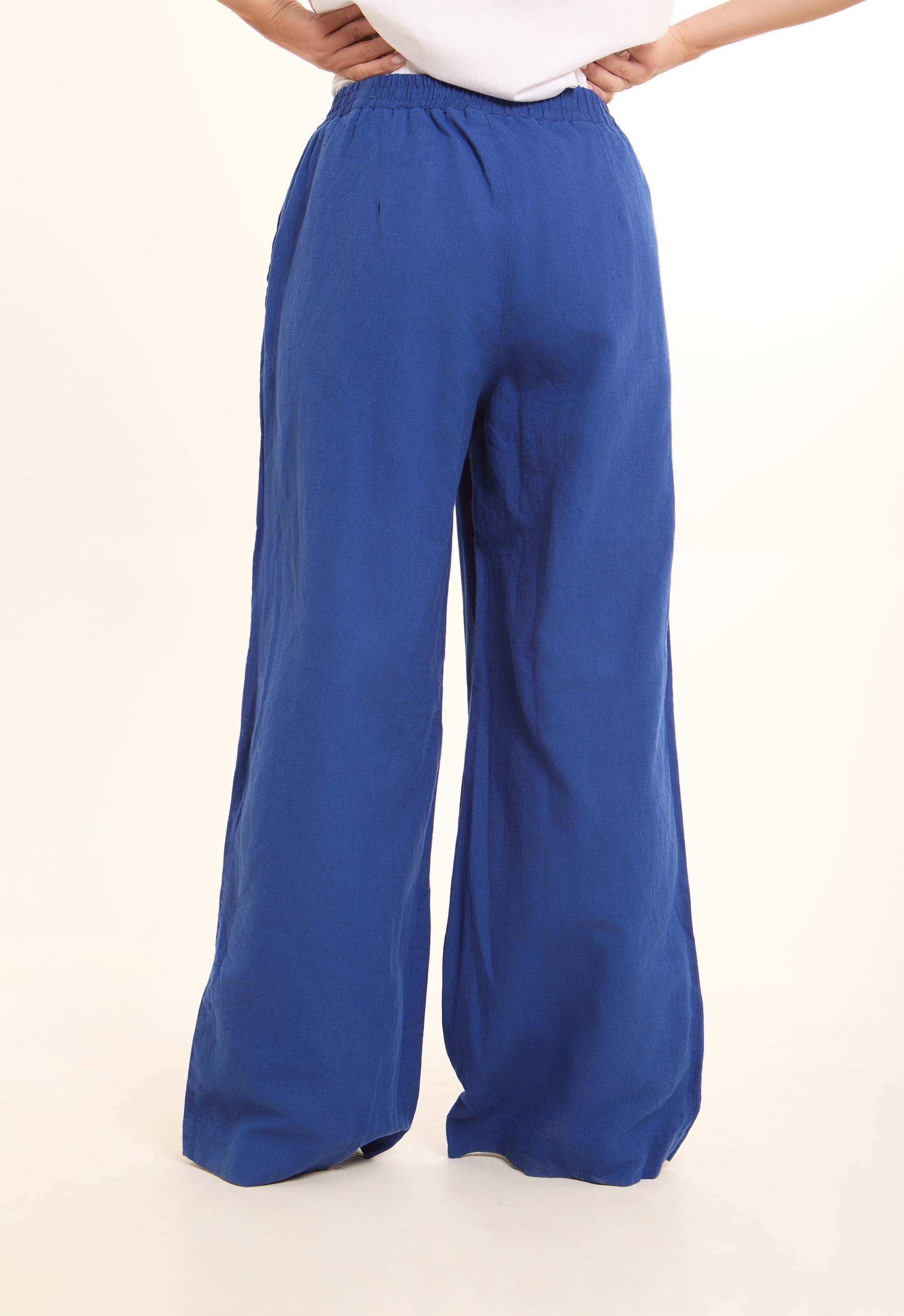Relaxed Wide-Leg Linen Pants