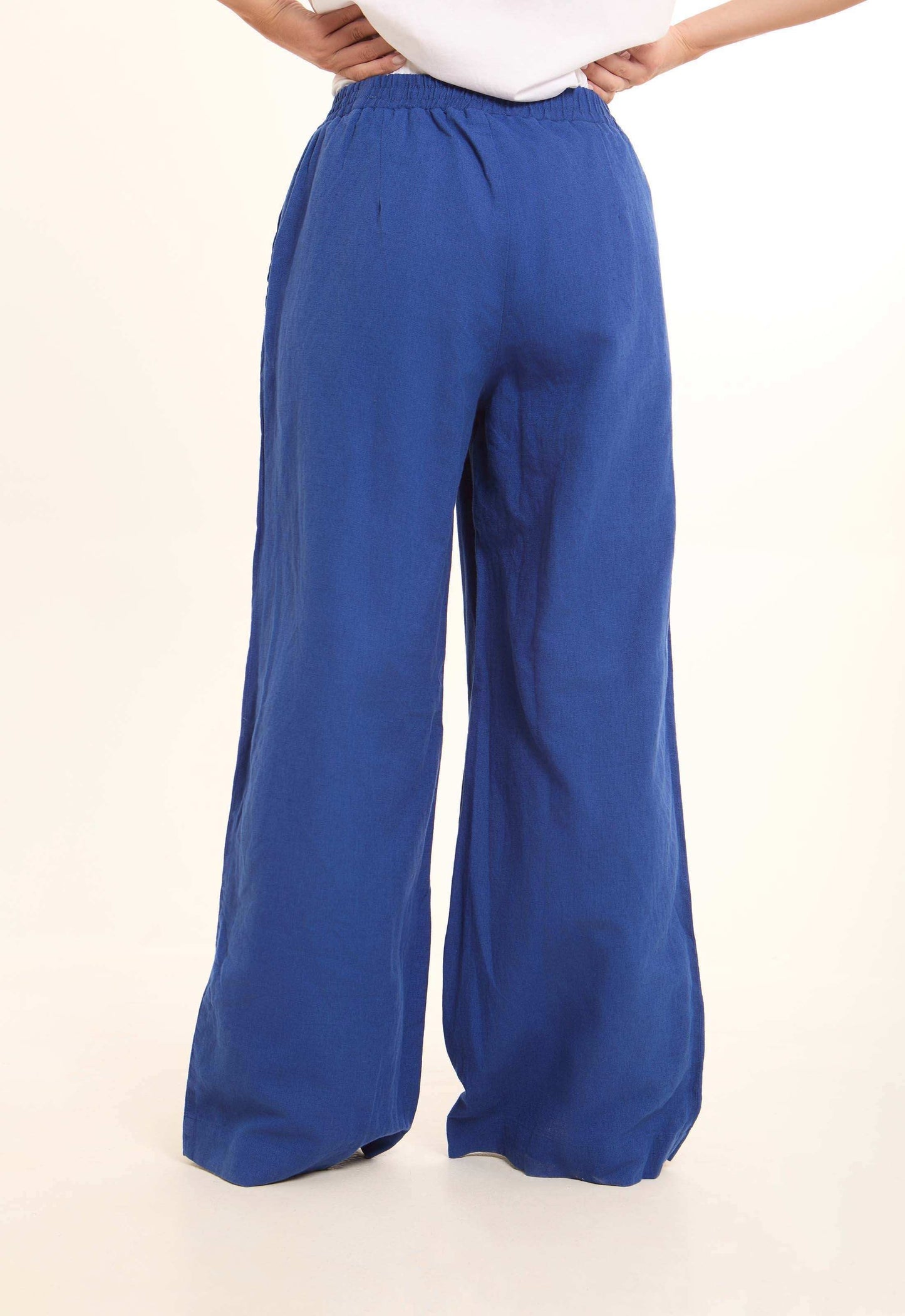 Relaxed Wide-Leg Linen Pants