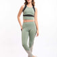 Tri-Tone Colorblock Slip On Sportive Leggings