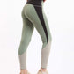 Tri-Tone Colorblock Slip On Sportive Leggings