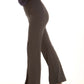 Flared Stretch Pants Accented by Front Slits