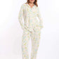 Floral Long Sleeves Cotton Pajama Set